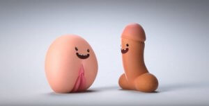 Les figurines canadiennes illustrant la question du consentement sexuel. 