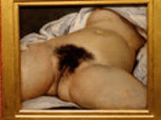 L'origine du monde de Courbet ne montre pas grand chose du sexe de la femme.